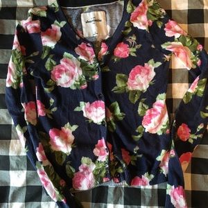 Abercrombie floral cardigan